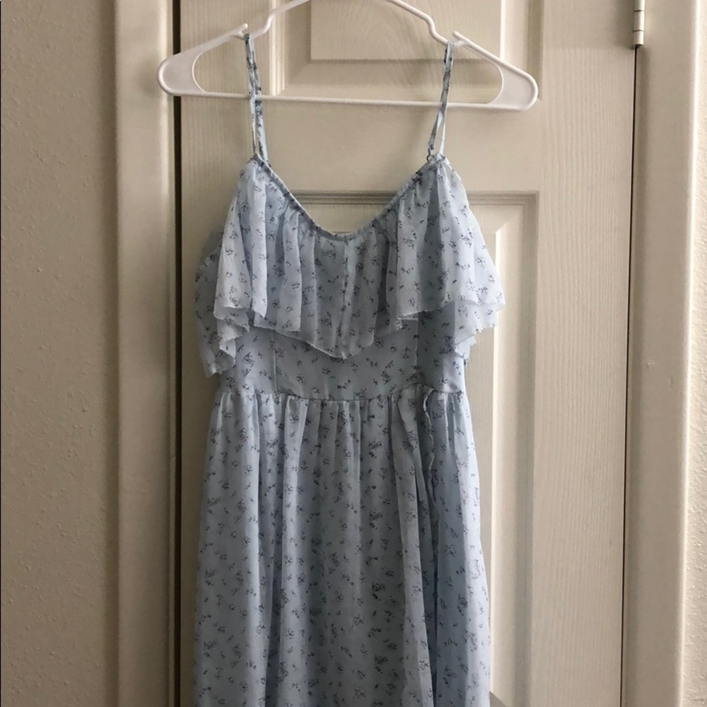 Abercrombie Baby Blue Floral Maxi Dress